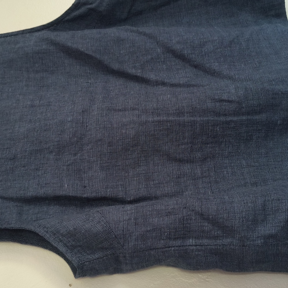 Martha Stewart 100% Linen Blue Sleeveless Women's Top Sz Med Women - Picture 4 of 13